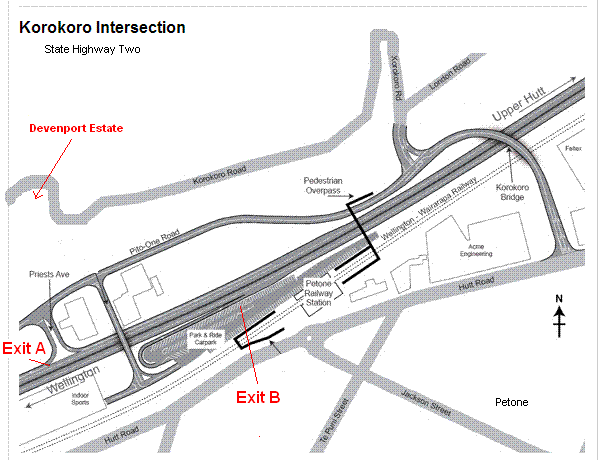 Map to Devenport