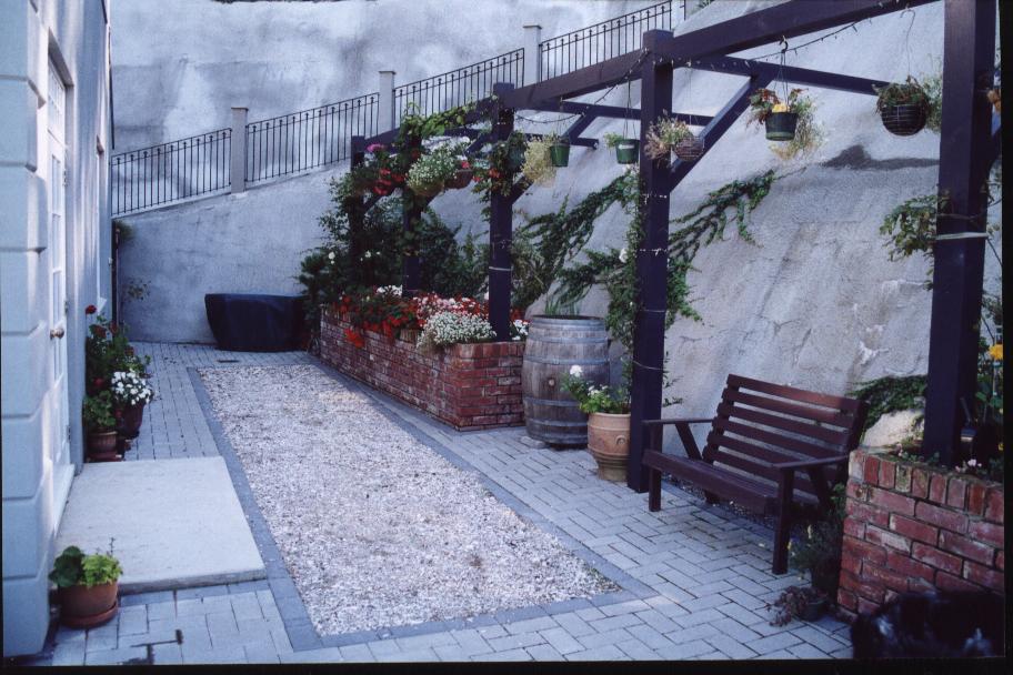 Petanque Court & Begonias