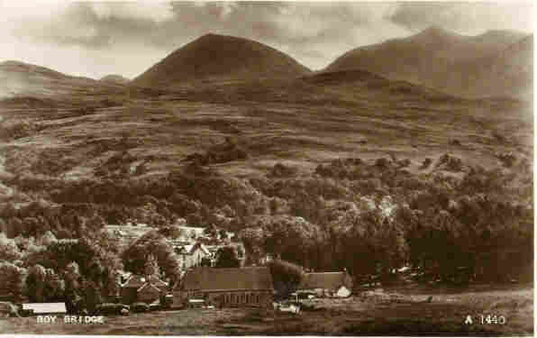 Village of Roy Bridge, Invernesshire - Blaracha is next to the Chapel House [left of photo]